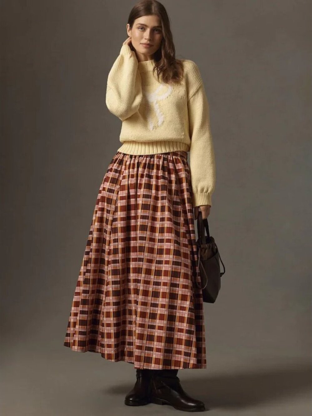 The Jacie Poplin Printed Maxi Skirt by Maeve XL - Picture 2 of 3